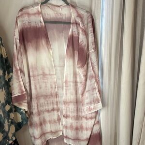 Tie-Dye Open Front Kimono